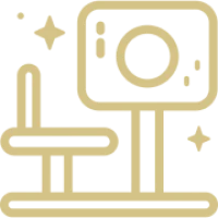 Stylized camera setup icon design